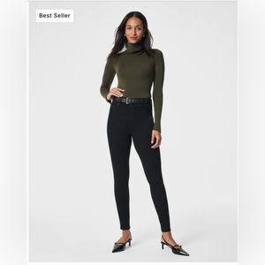 Spanx Black Denim Pull On Jeans